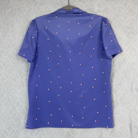 Vtg 70s Diane Von Furstenberg Matching Skirt Set 10 Purple Cherries DVF Retro - Picture 7 of 16